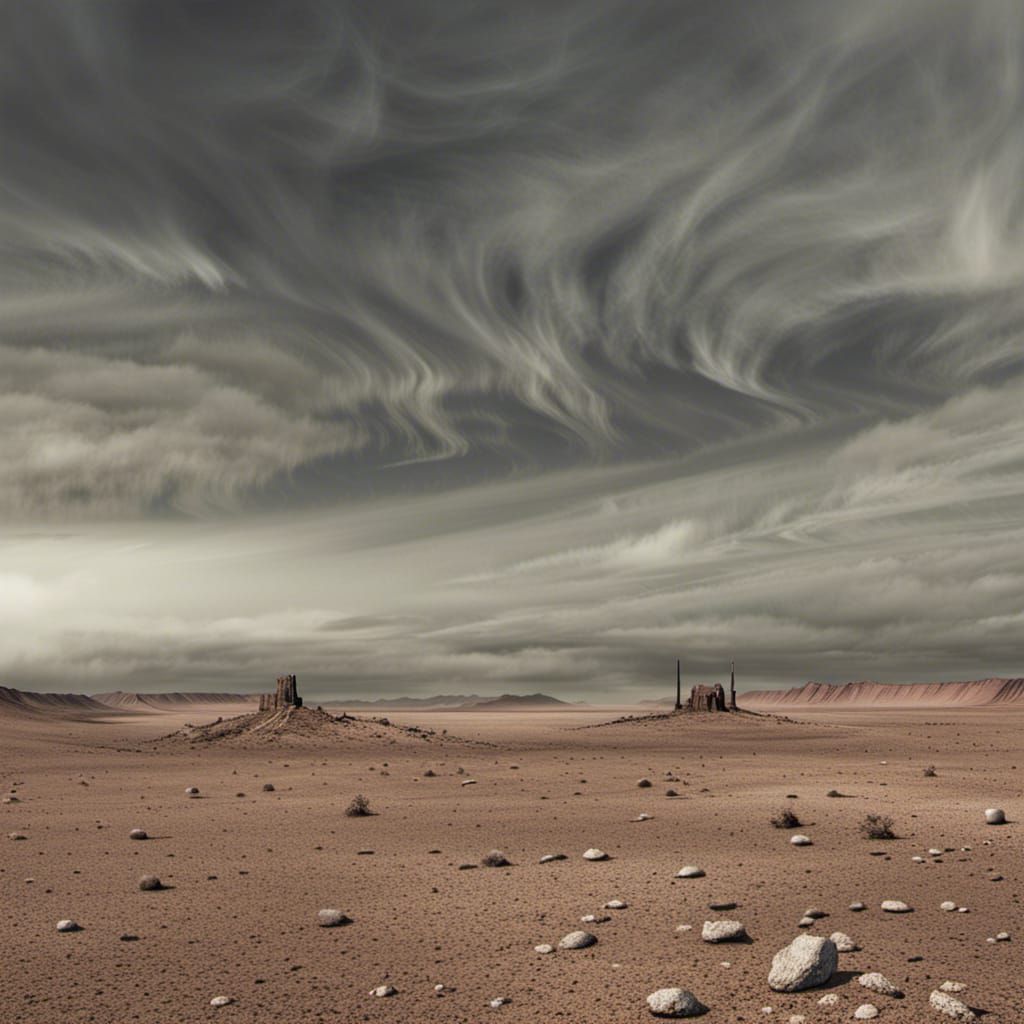 AI Generated Desolate Wasteland
