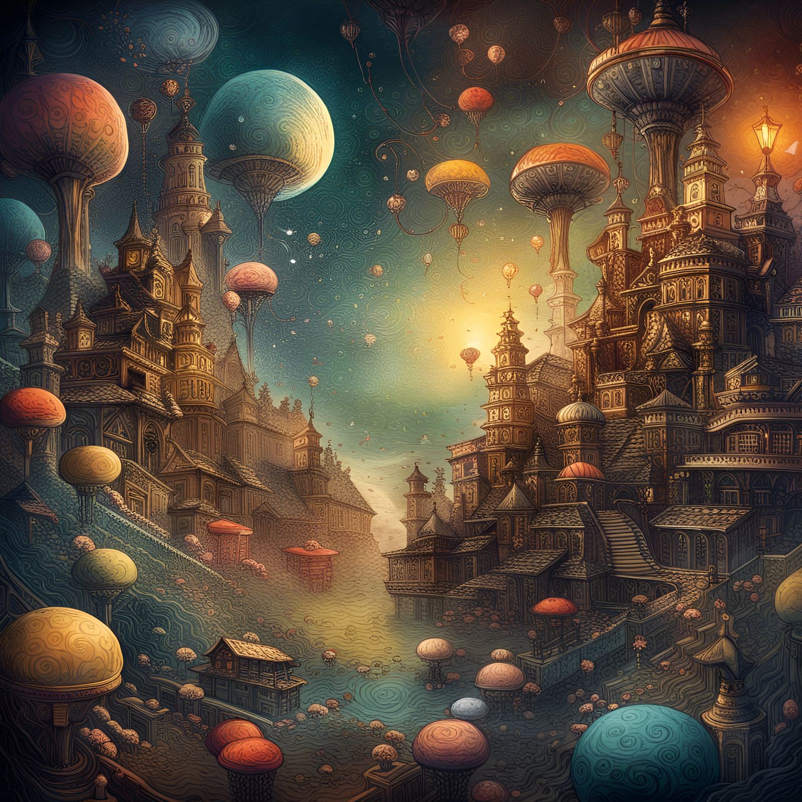 Surreal Secret Garden: Generative Baroque Art