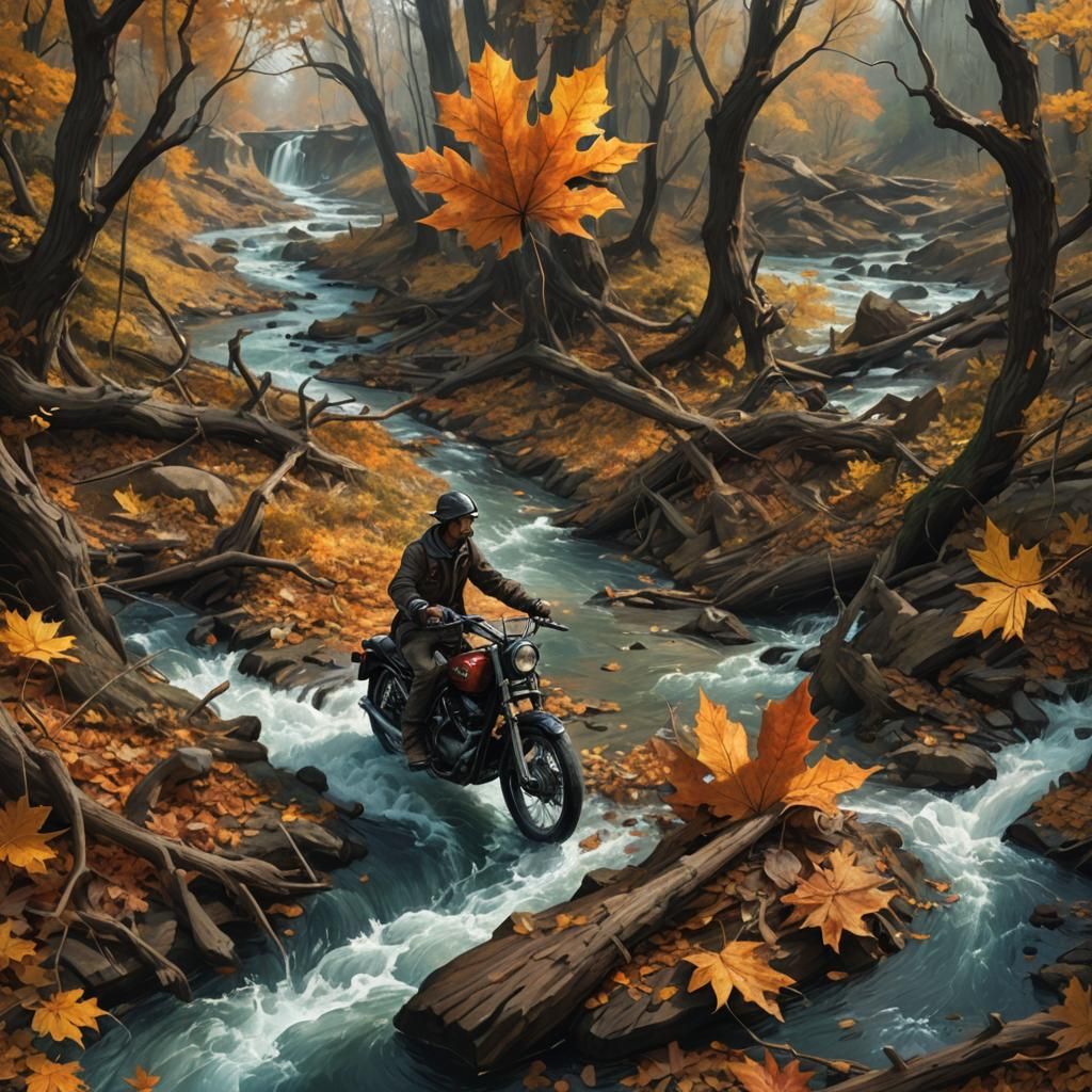 Hyperrealistic Wanderer in Solitary Landscape