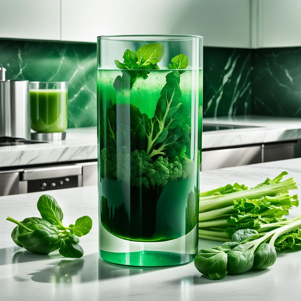 Bebida verde de energia