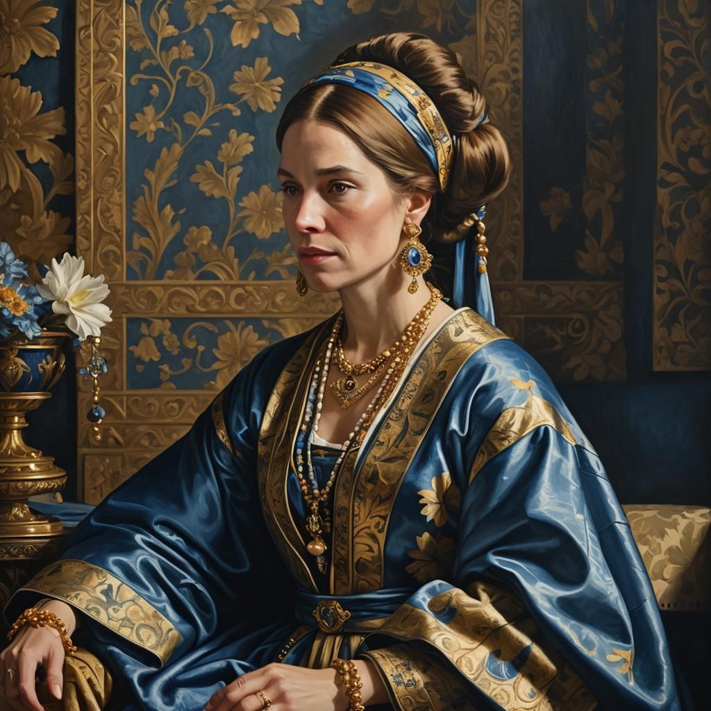 Sandra Bullock as Dutch Golden Age Portrait
