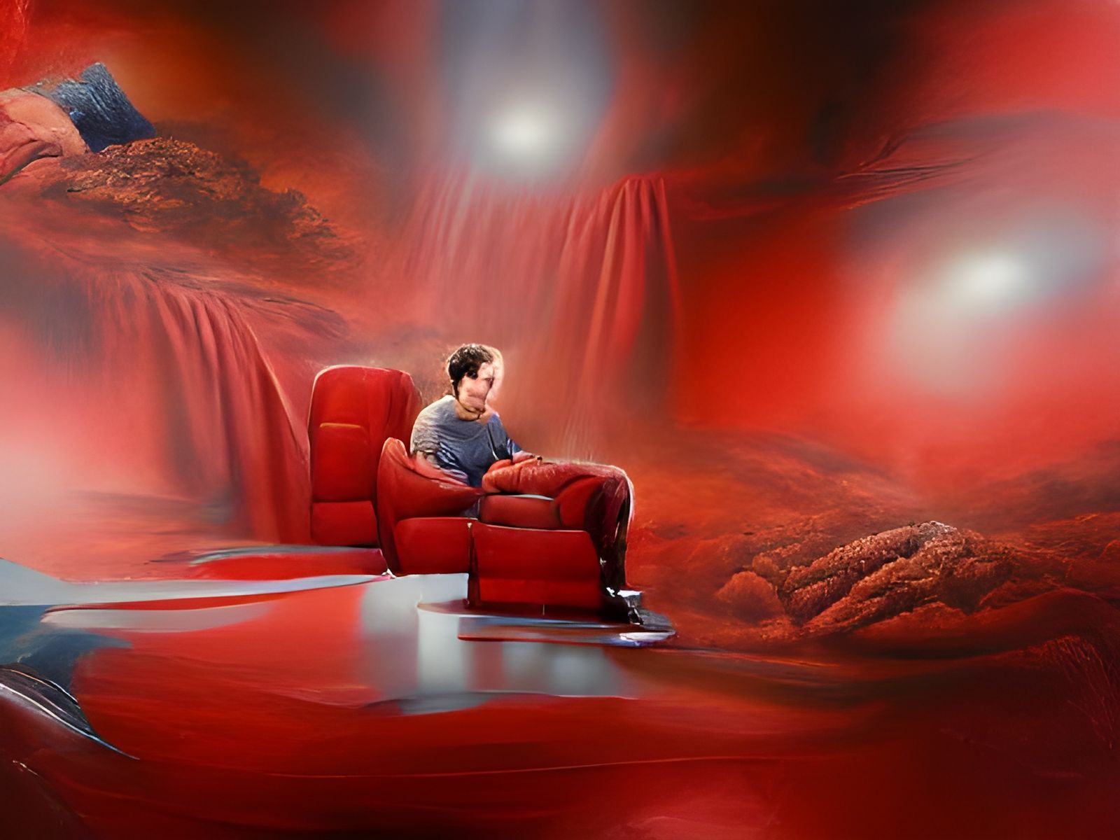 Paul Rudd with Mac and Me Alien