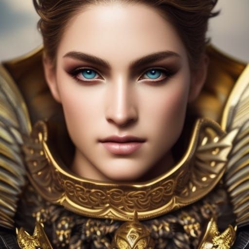 Angelic Elf Paladin Priest in Hyperdetailed Style