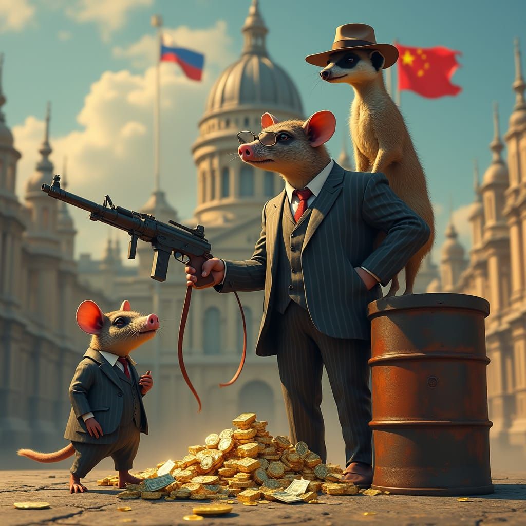 Gangster Rodents Rule the City in a Fantastical, Matte-Paint...