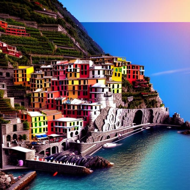 Cinque Terre: Detailed Matte Painting in Unreal Engine