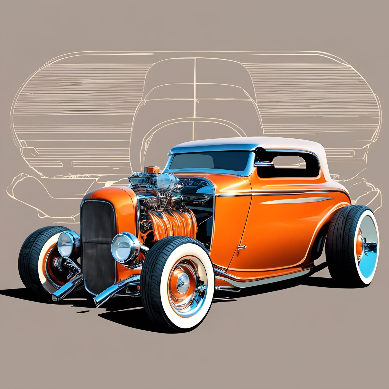 Ford Hot Rod Car