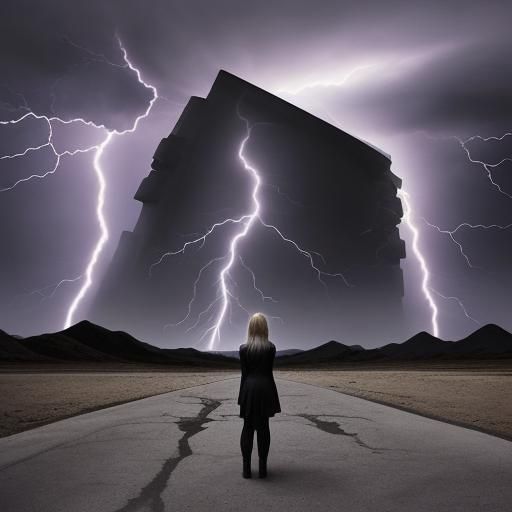 surrealism earthquake Lightning of my soul I am truly aware no longer lonely