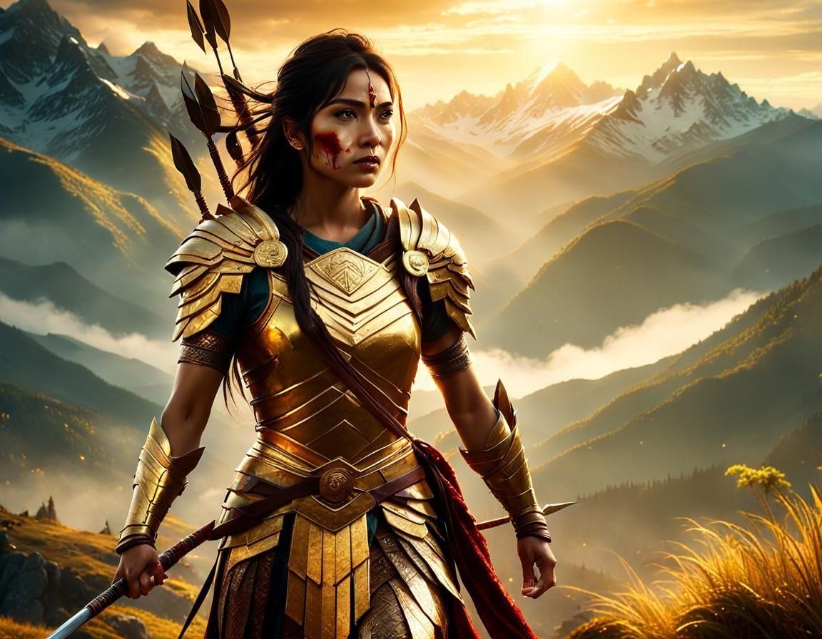 Scarred Warrior Portrait