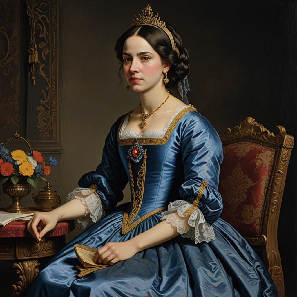 Glowing Sea Siren in Lapis Lazuli Blue