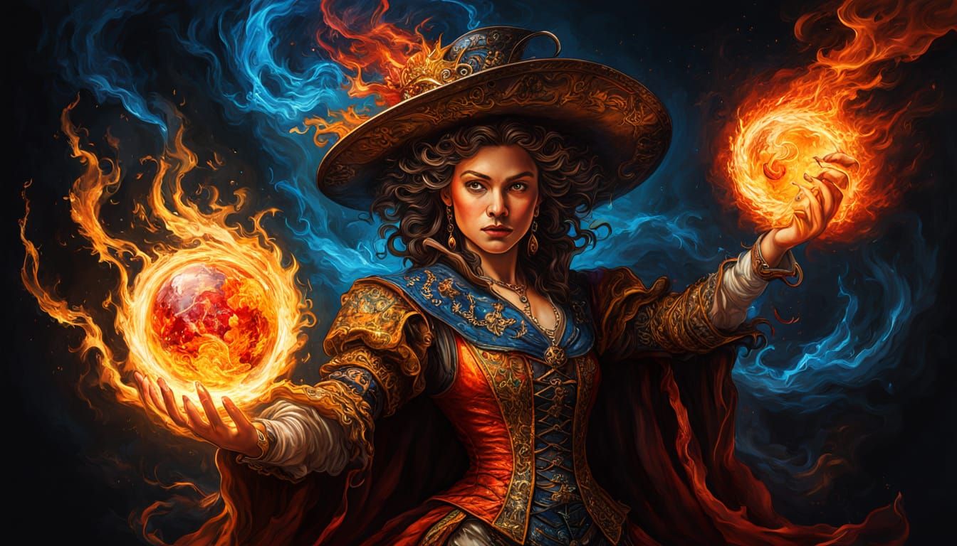 Flames of gold, magic of old, do as your told!