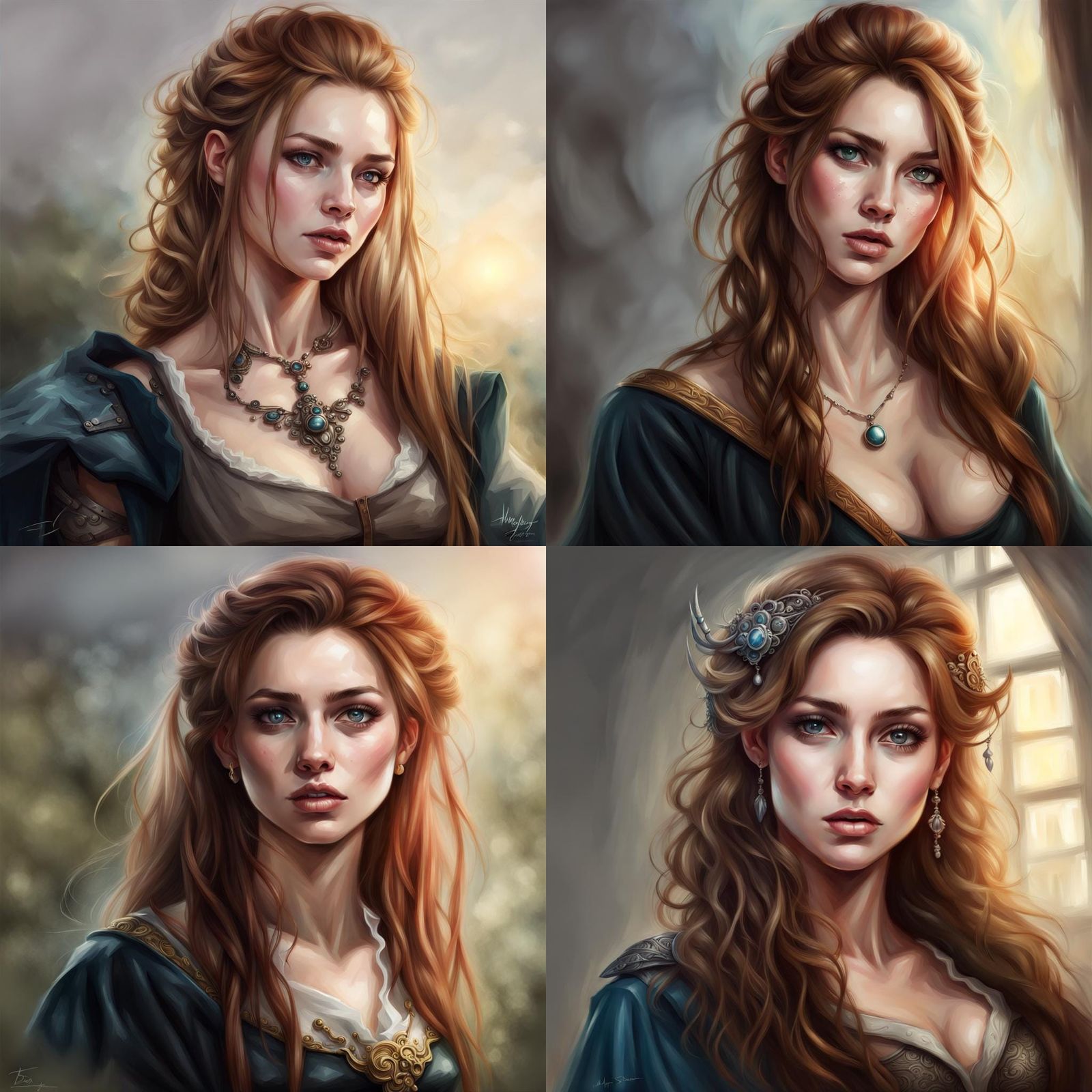 Fantasy Portrait of an Elegant Lady