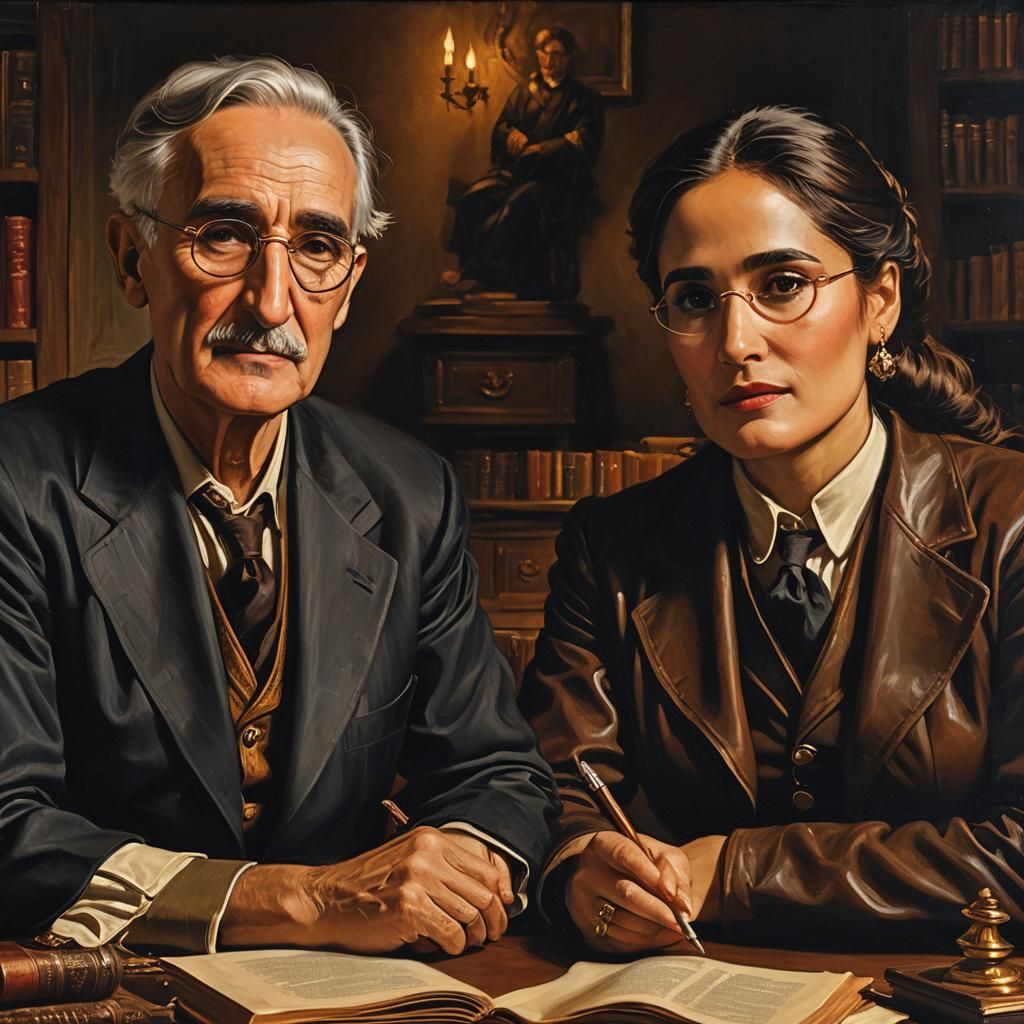 Elegant Portrait in the Style of Velázquez