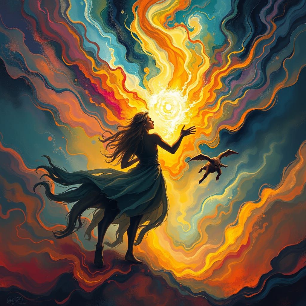 He is of the seeing visions 
His strokes reveal them 
In a rush- of color, of madness 
of mystics

And his head is the h...