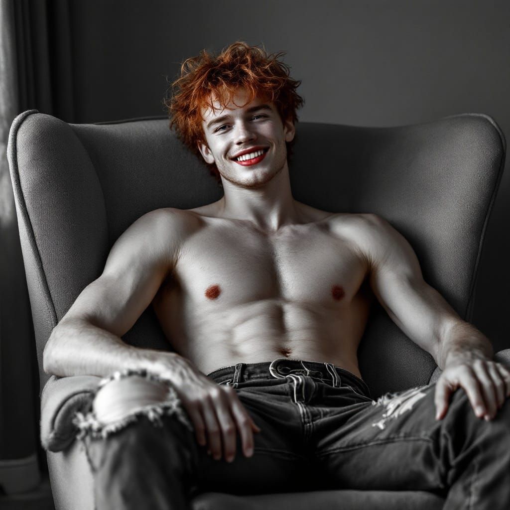 Timeless Male Beauty in Soft Monochrome