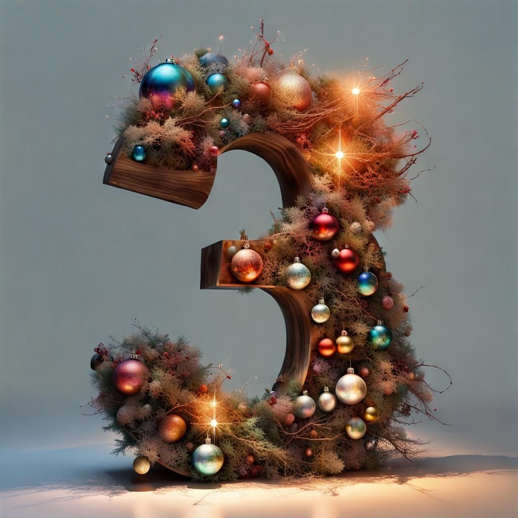 Christmas Number Three: A Watercolor Galaxy Sculpture