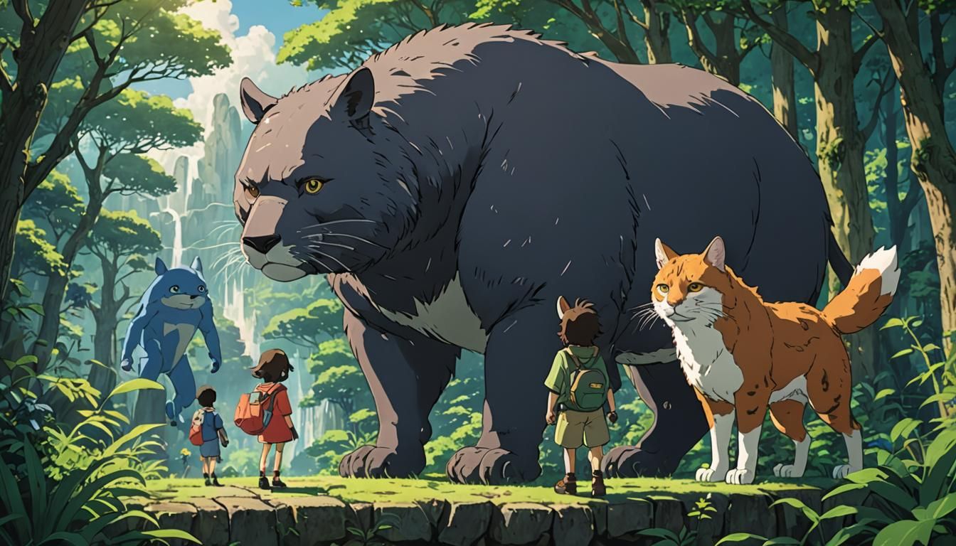 Animals as Superheroes: Ghibli Anime Visual