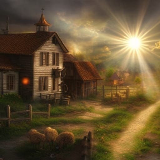 Steampunk Village in Divine Sunshine