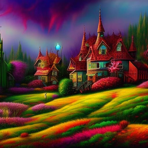 Fantasy Flowers: Mixed Media Art Inspired by Comics