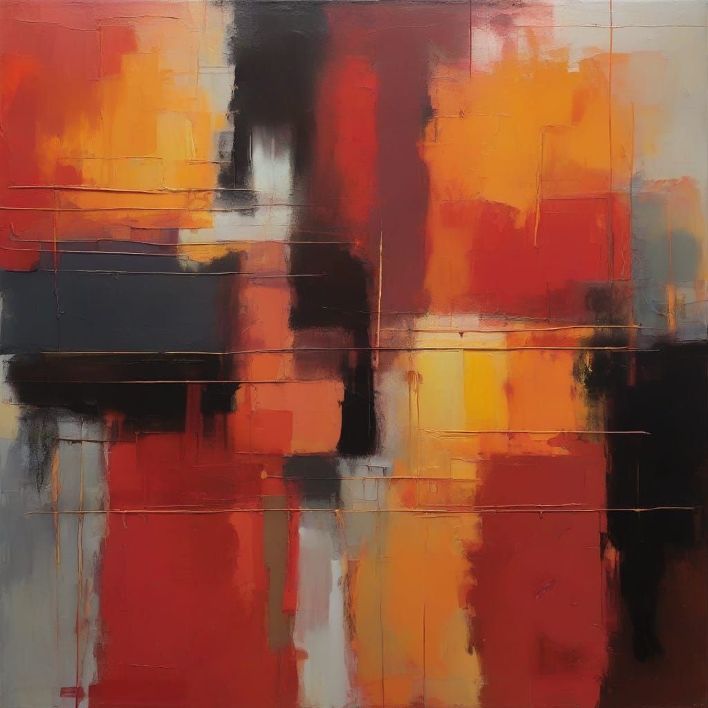 Abstract Expressionism: Intense Colors in Rothko Style