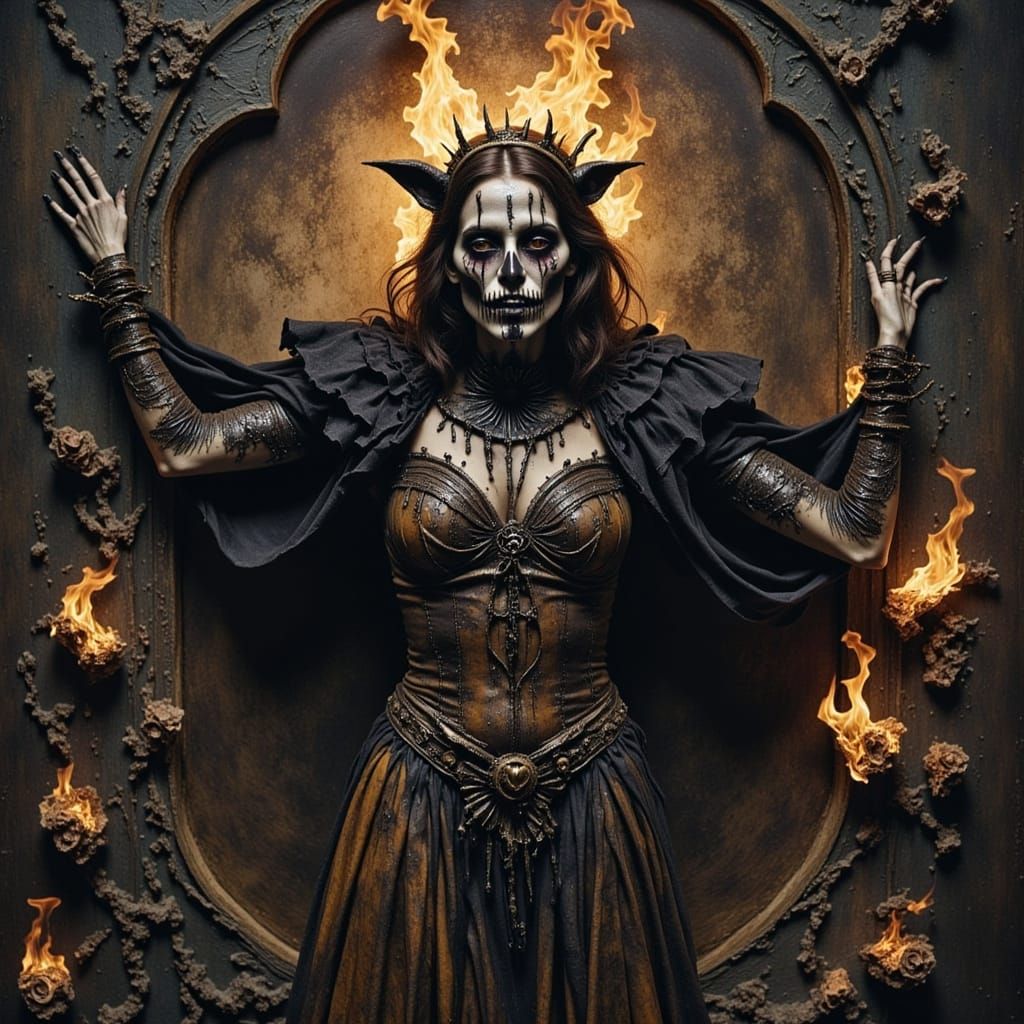 Wolf Demon King in Dark Goo Flux Style