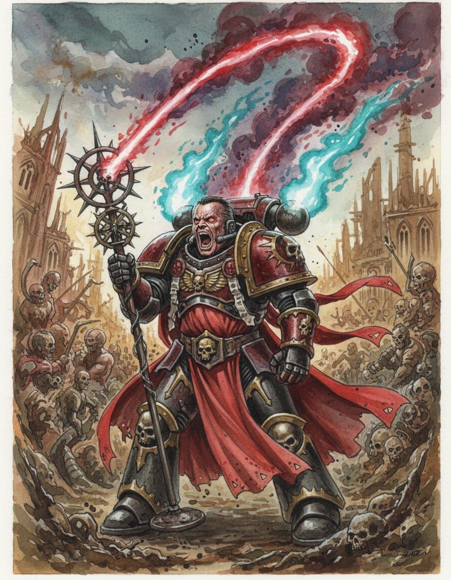 Till Lindemann as Adeptus Astartes Chaplain in John Blanche ...