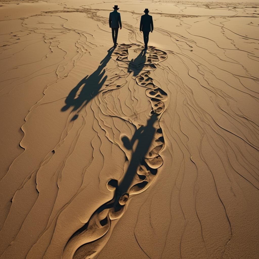 Surreal Desert Dreamscape in Vibrant Colors