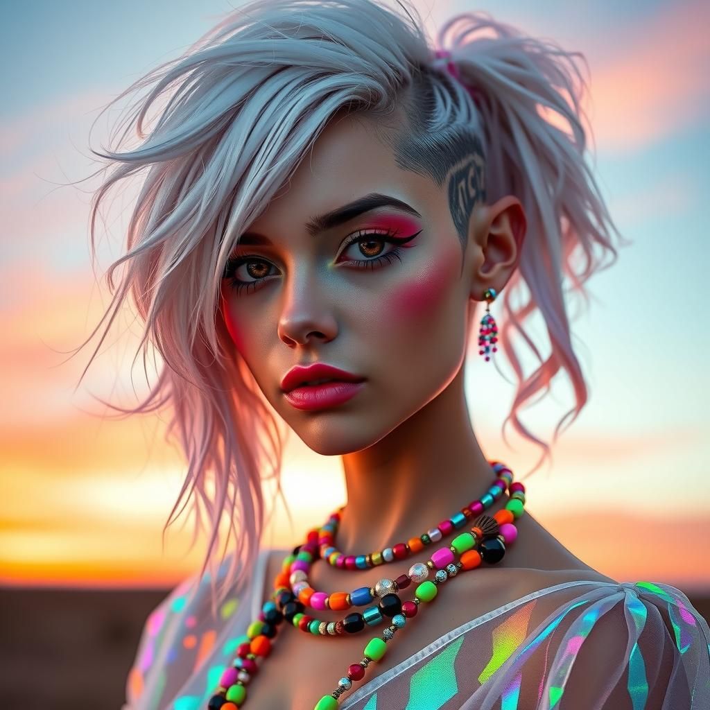 Changeling Woman with Transparent Skin in Crimson Desert