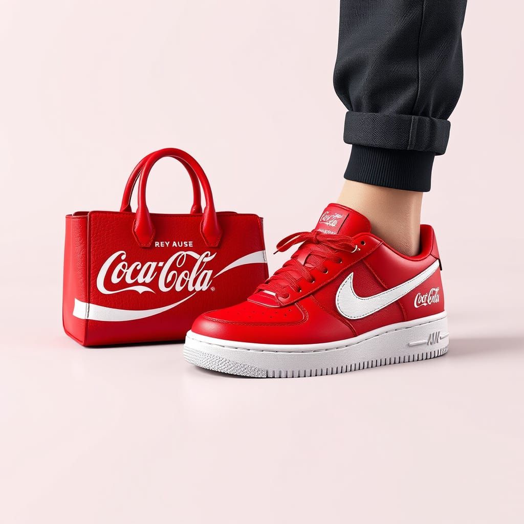 Coca-Cola Inspired Sneakers and Handbag Design