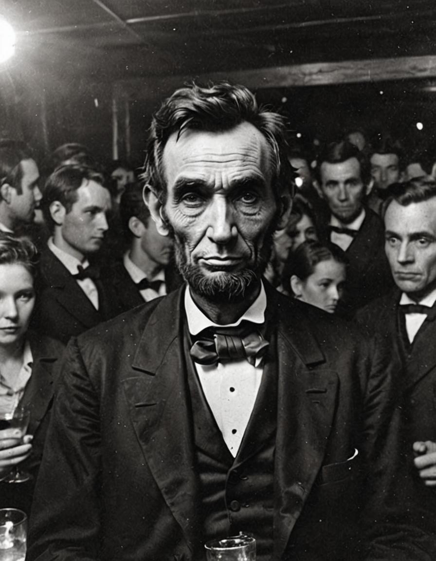 Abraham Lincoln at a Nightclub: Amateur Photo
