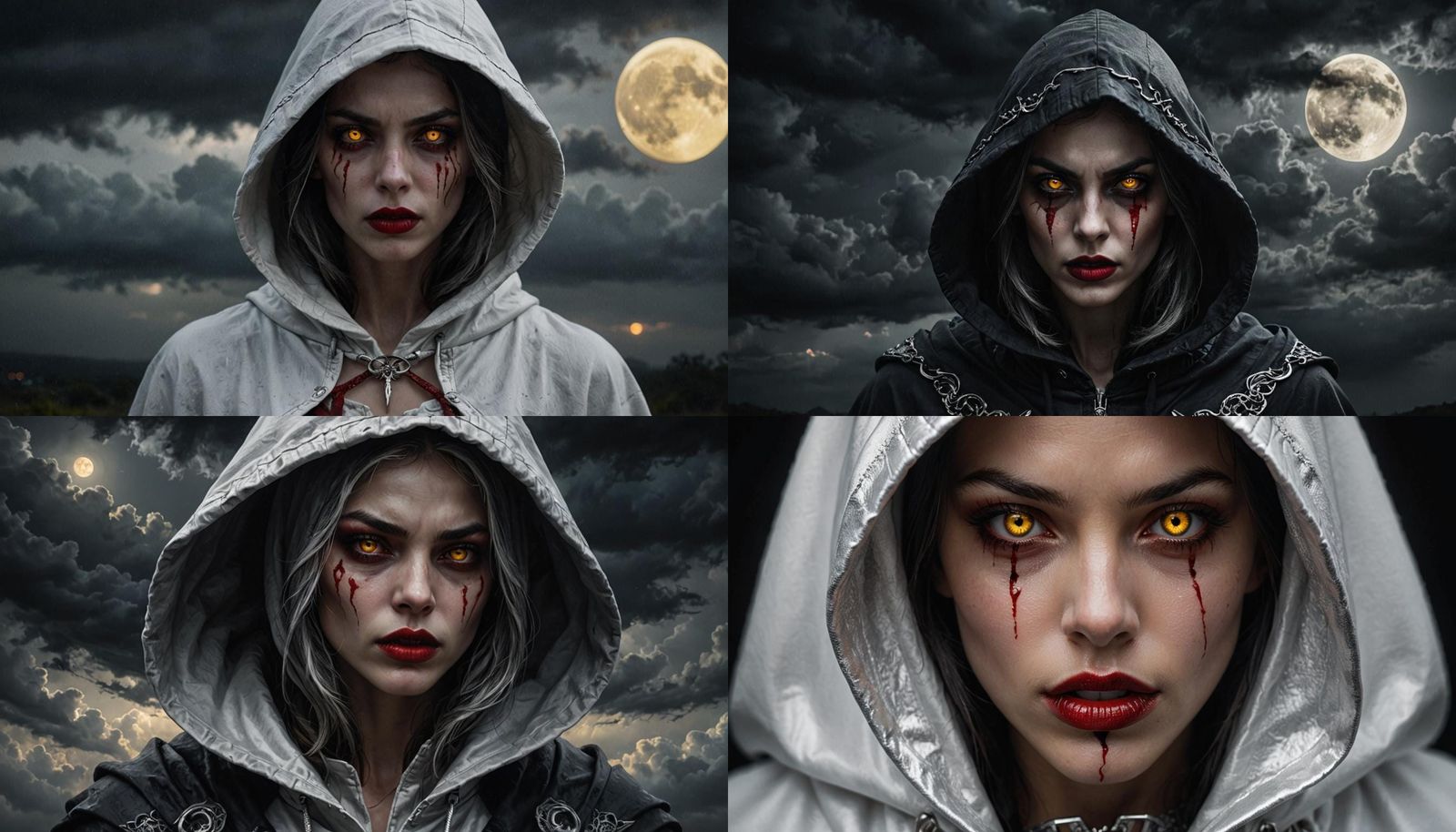 Hooded Soul Hunter with Yellow Eyes