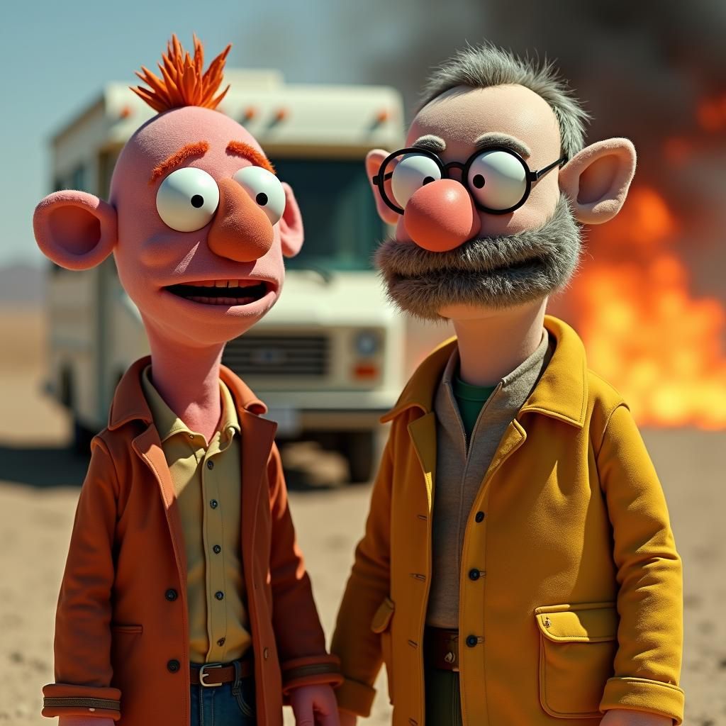 Breaking Bad Reimagined as Muppets in Henson Style