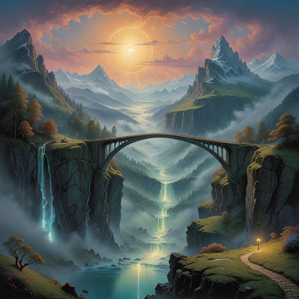 Ethereal Crystal Bridge Connects Spiritual and Physical Worl...