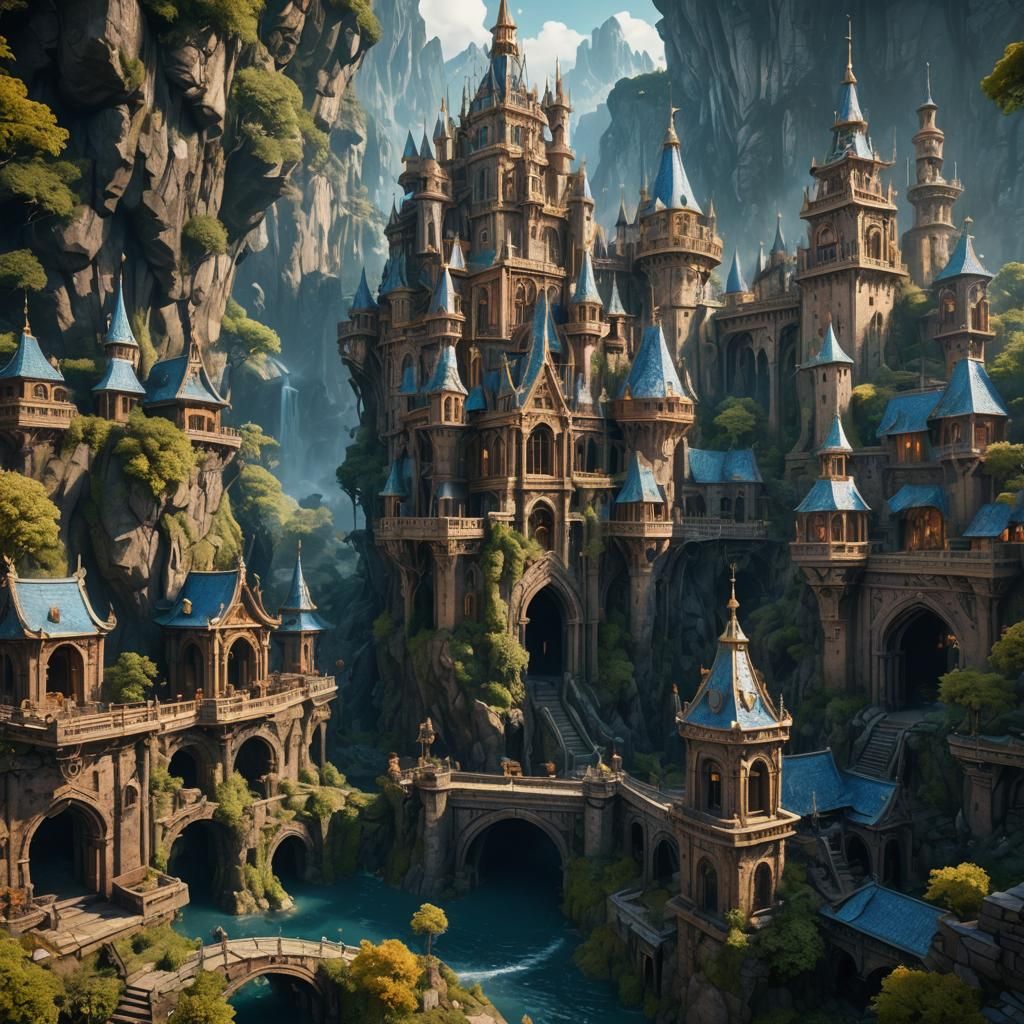 Beautiful fantasy castle