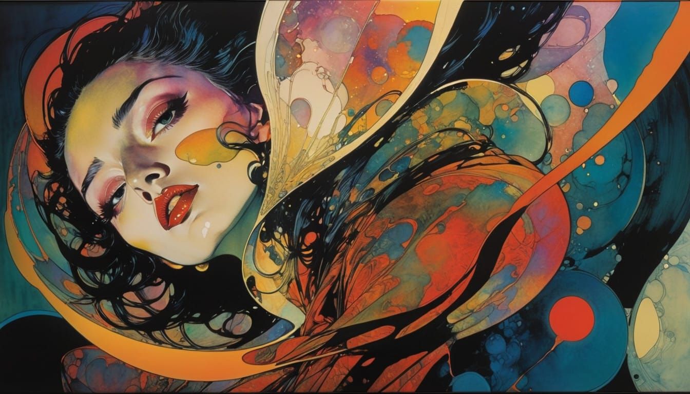 Surreal Dreamscapes in Vibrant Alcohol Ink