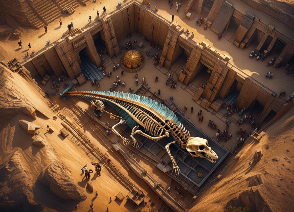 Dinosaur Skeleton Unearthed Inside Egyptian Pyramid