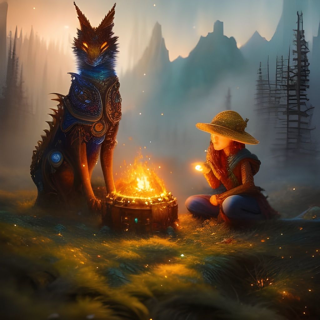 Mystical Story Telling At The Campfire