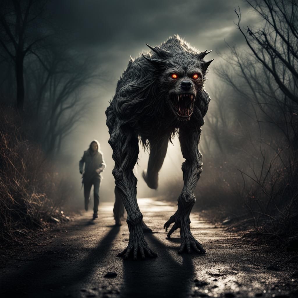 Hyperrealistic Skinwalker with Intricate Details
