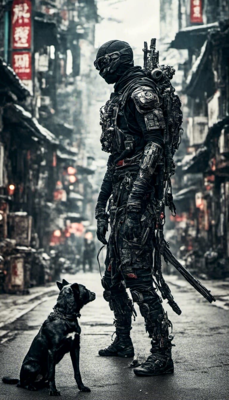 Cybernetic Ninja Stalks Prey in Japan