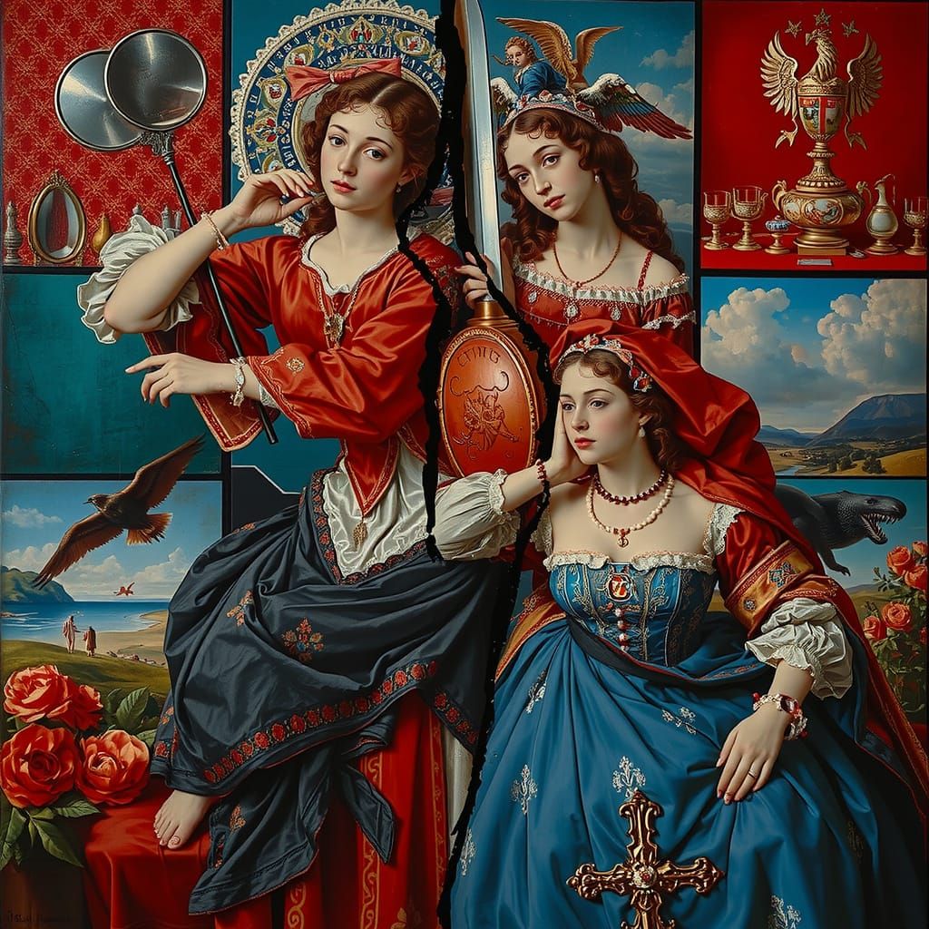 Hyperrealistic Image in Broken Baroque Style