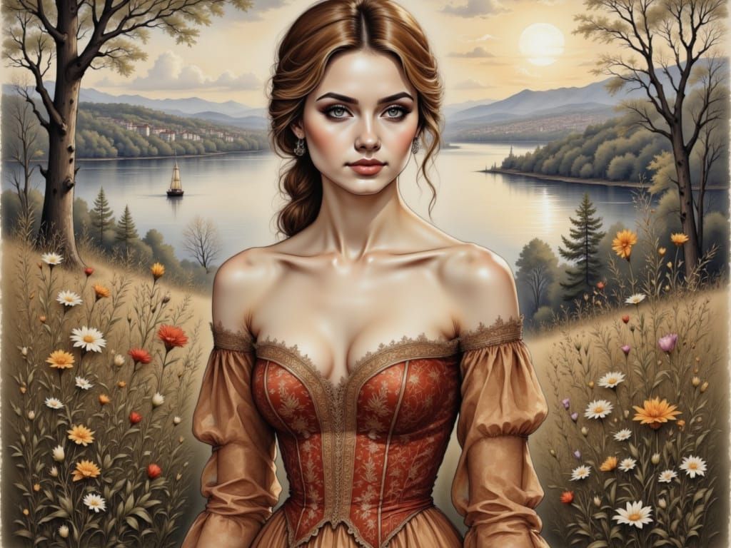 Ginger Lady in Bohemian Wonderland