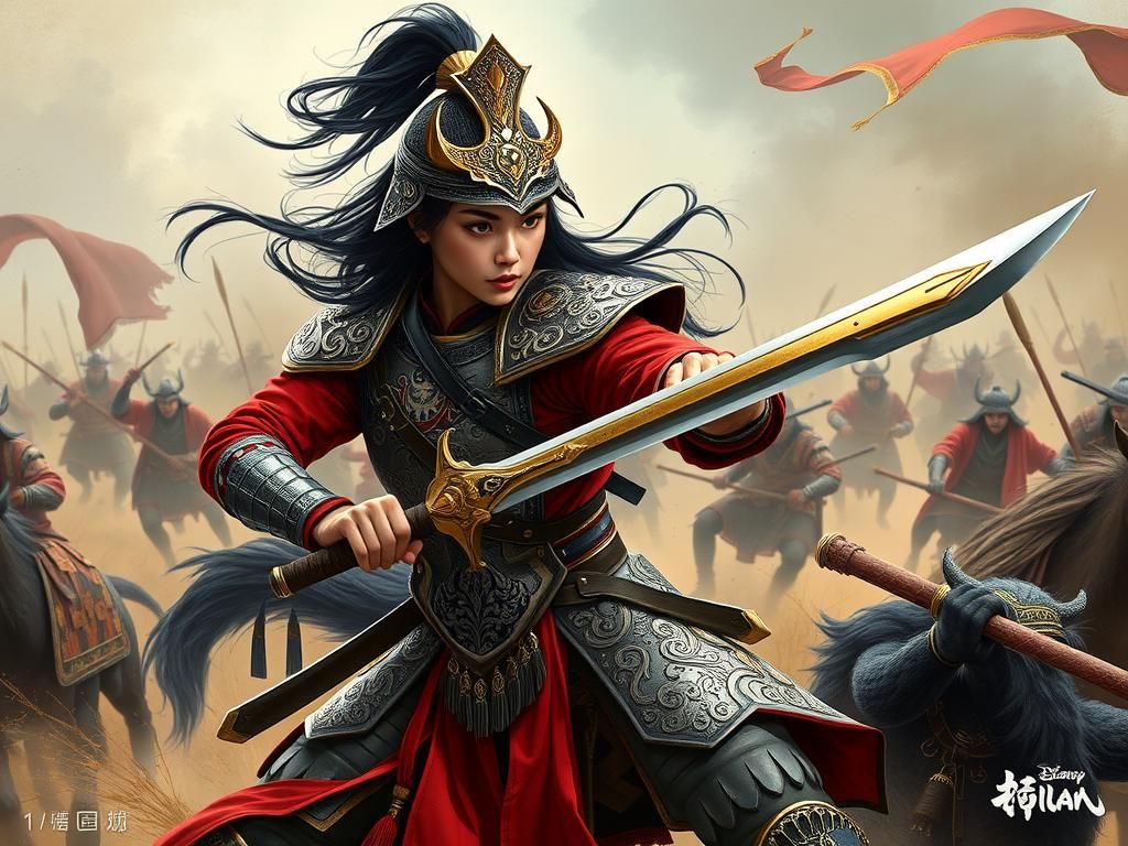 Mulan Confronts the Huns in Gritty Battle