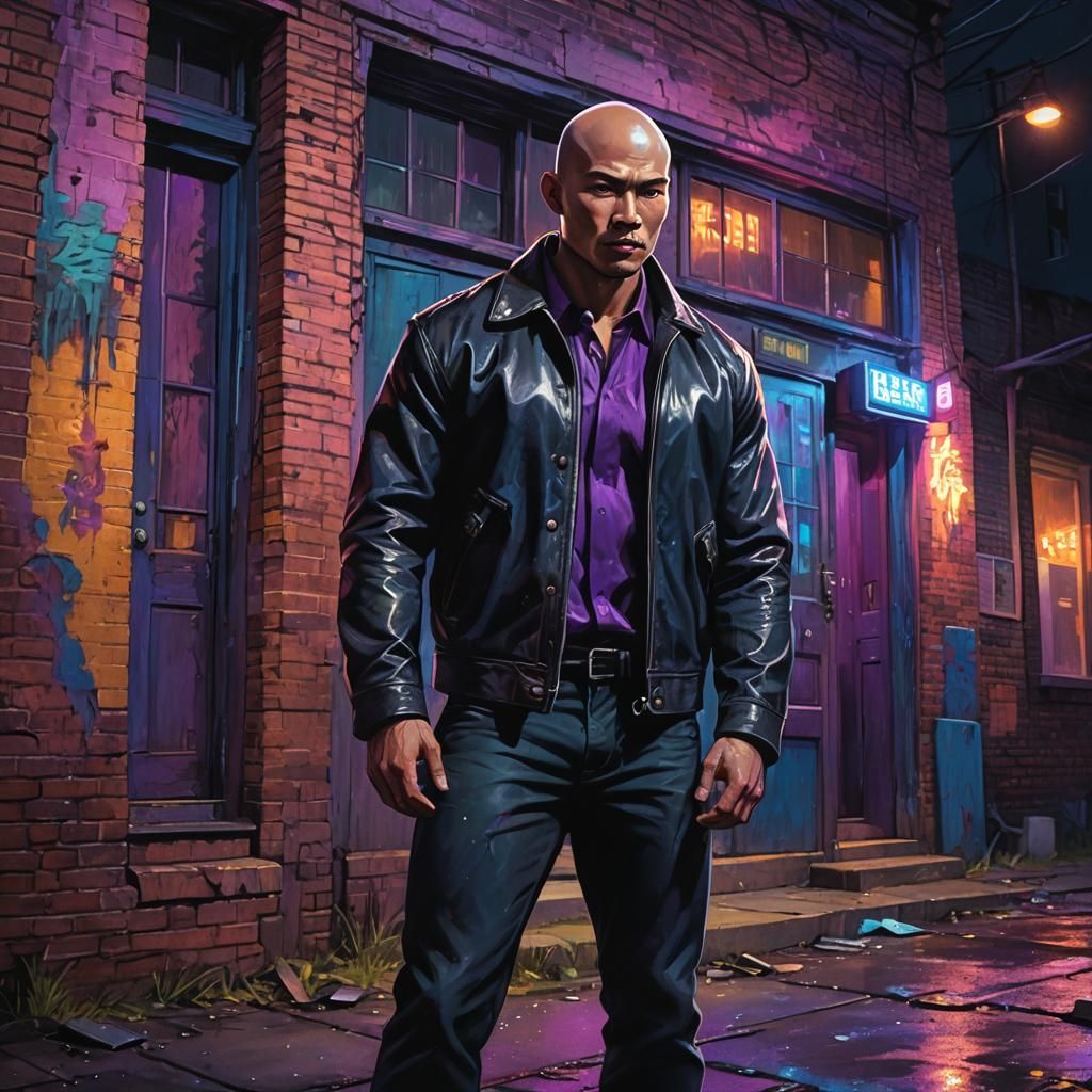 Midnight Stoop: A Dark Fantasy Concept Art Portrait