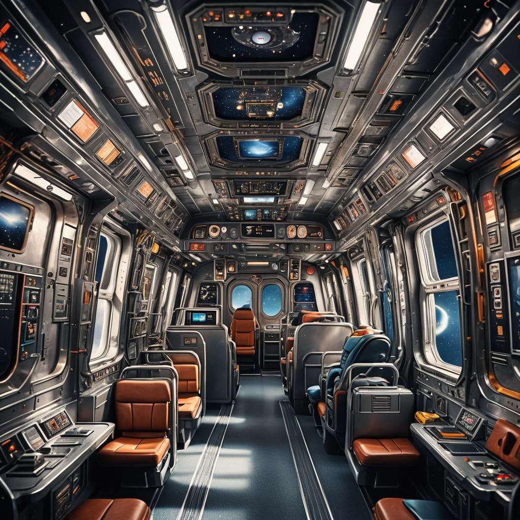 Hyperrealistic Spaceship to the Universe in Cinematic Style