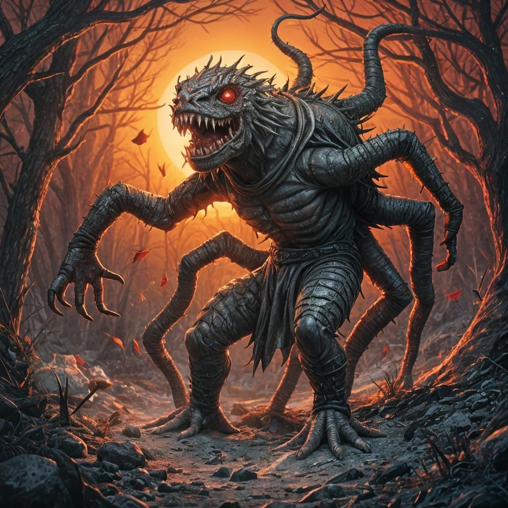 Enigmatic Cyberpunk Cityscape