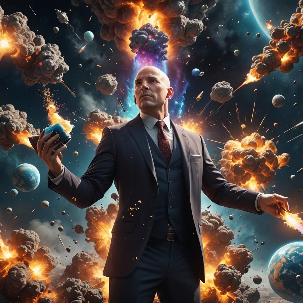 Science Teacher's Space Experiment: Detailed Matte Painting