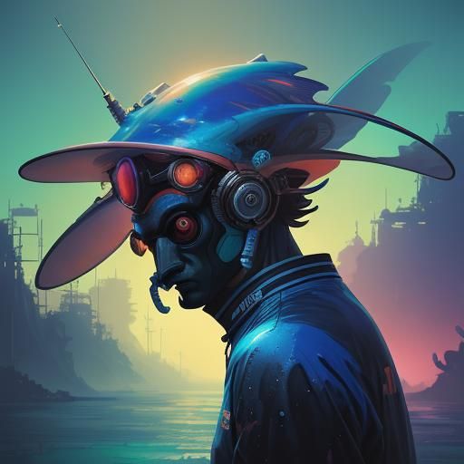 Colorful Aquarium Concept Art in Abstract Expressionism