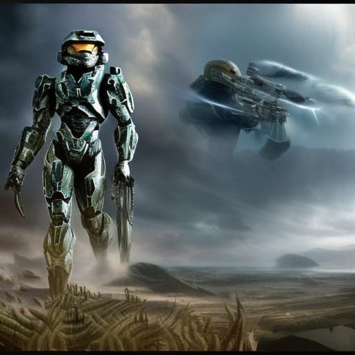 Epic Halo: Dramatic Digital Matte Painting