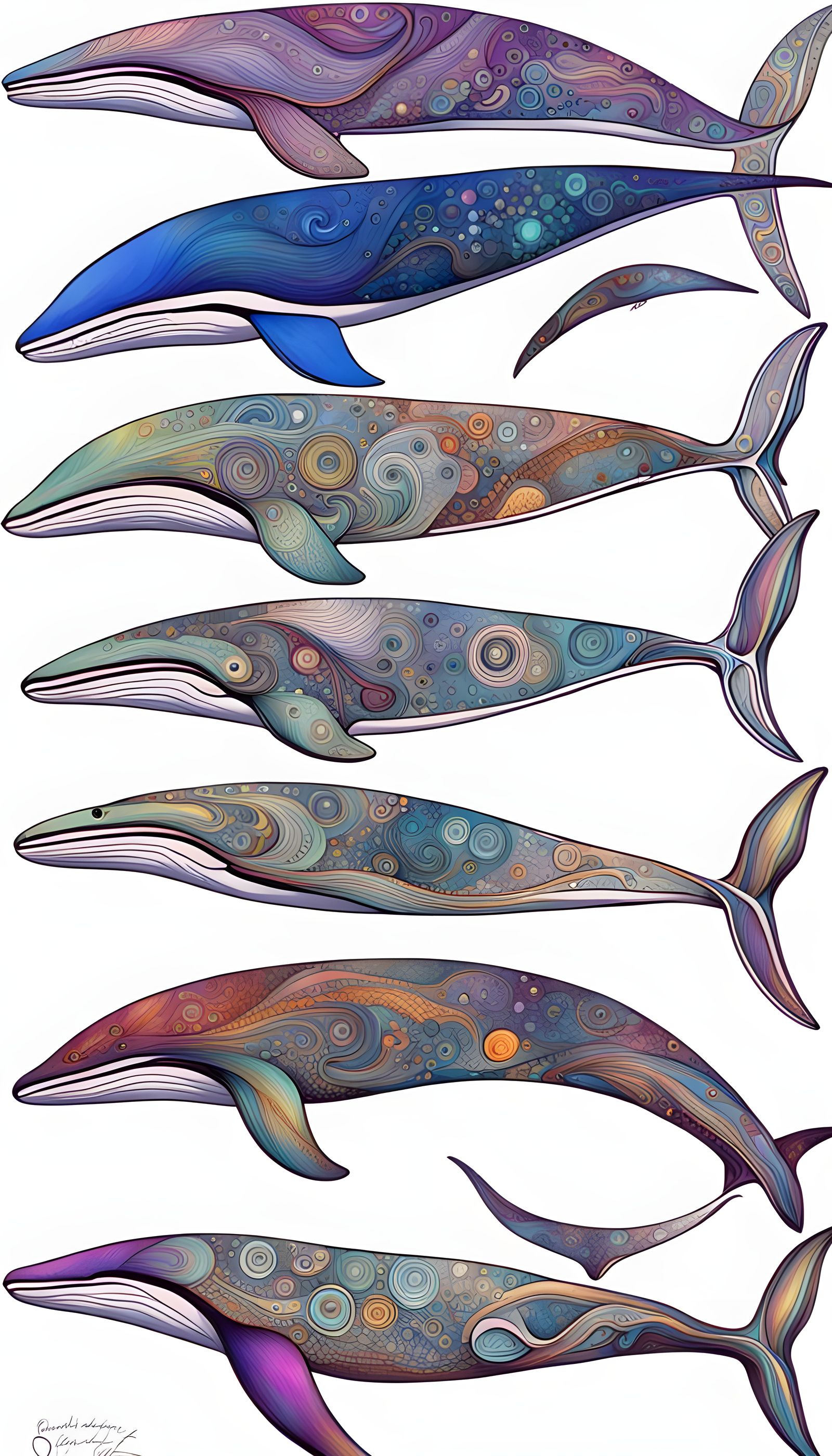 Whale in Fractal Cosmic Dance