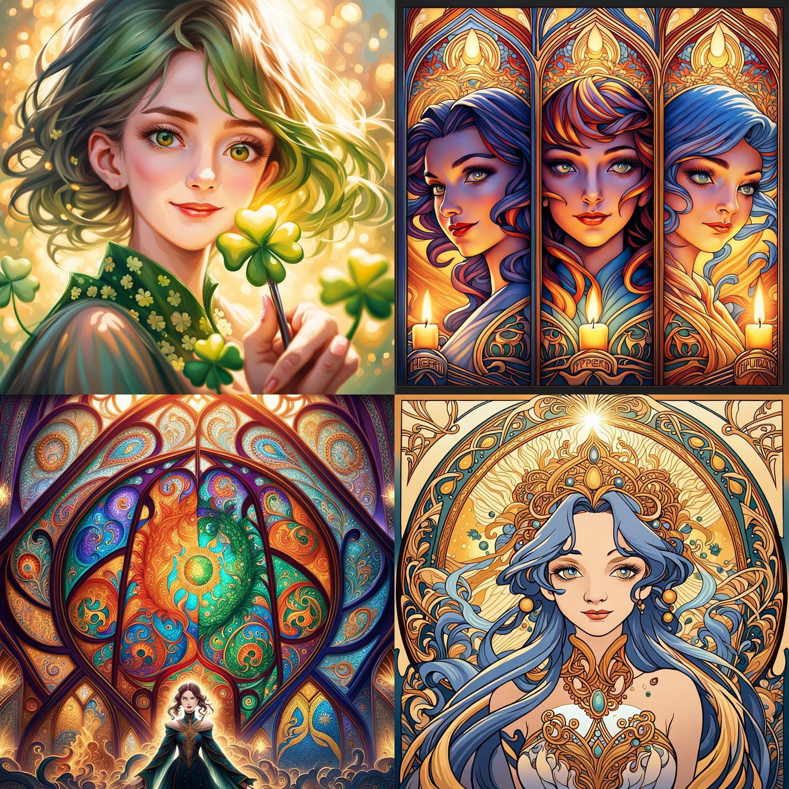 Detailed Portrait of a Woman with Dynamic Lighting