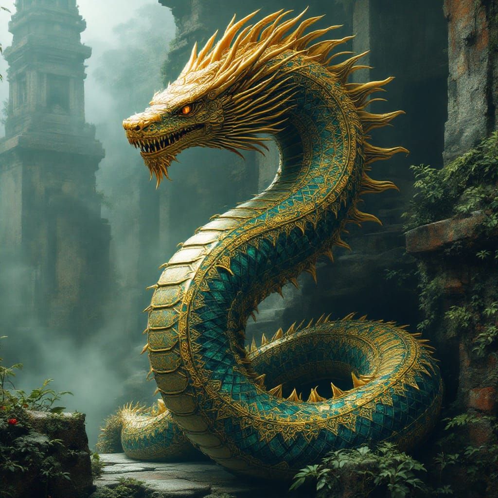 Serpent God of Gold and Jade